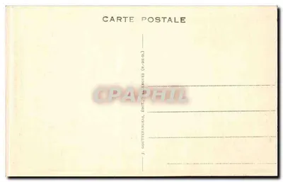 Święty Antoni w swojej jaskini z nieodłącznym towarzyszem — Clermont-Ferrand, Auvernia — G. D'O. n° 383 — Rewers