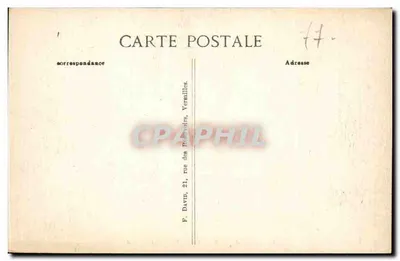 Floresta de FONTAINEBLEAU — A Cabeça do Gato — editor B.P.D. n°26 — Verso