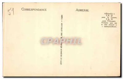 Reims — Widok ku Katedrze — Wydanie Specjalne Chauvillon - Reims — Rewers