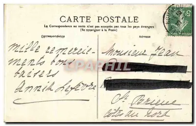 La Bourboule — Ogólny widok z ulicy Charlet — wydawca D. de Dômes, nr 628 — Rewers