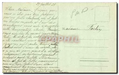 La Bourboule - Skoczek Vendeix — Piekna Auvergne, n° 3067 — Rewers