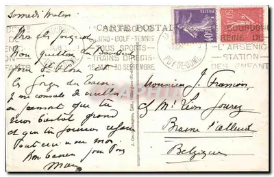 La Bourboule — Widok ogólny — J. Gouilhanges, wyd. Olliergues — Rewers