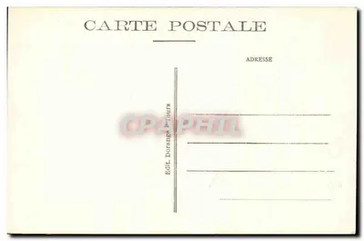 O Castelo de Richelieu em Poitou do Lado da Entrada — gravura histórica — Edit. Dorange, Tours — Verso