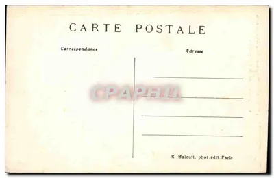 Vincennes — El viejo fuerte, capiteles de la capilla lado sur — E. M. — Reverso