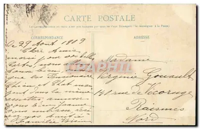 Wodospady w Saint-Cloud — zbudowane podczas Ludwika XIV przez Le Pautre i Mansarda — C.M. n°8 — Rewers