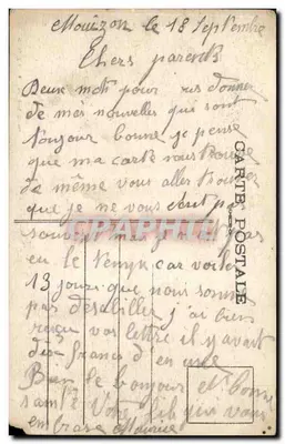Reims antes da Grande Guerra (1914-1918) — A Catedral — G. Graff e Lambert, editor. Reims, n°140 — Verso