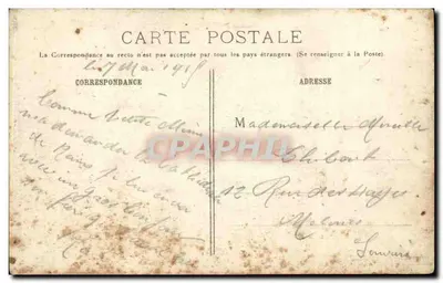 Reims - A Catedral antes do bombardeio — R.P. Paris n°178 — Verso