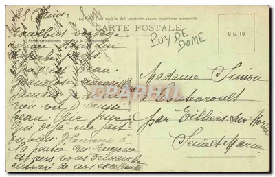 La Roche de la Rancune (Vallée de Chaudefour) — L'Auvergne pittoresque — n°3356 — Verso