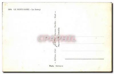 Le Mont-Dore - Le Sancy — widok kopalni — Wydawnictwo Véritable — Rewers