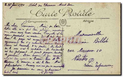 Omgeving van Mont-Dore — L'Établissement d'Aquiculture et le Restaurant du Lac de Guéry — LL. n°114 — Achterkant