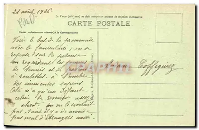 A Auvergne pitoresca — O Mont-Dore — Cume e Restaurante do Capucino — Ideal, n° 3316 — Verso