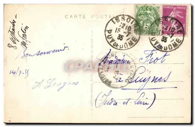 Saint-Nectaire — La Vallée e Saint-Nectaire-la-Haut — Il Casinò — Editore G. D'O. 506 — Verso