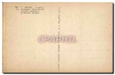 Tours — Basilica di San Martino — Laloux architetto — Verso