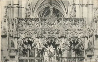 Troyes — Le Jubé Sainte-Madeleine — du Maître Maçon Jean Gaide (1508-1517)