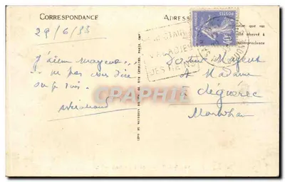 Widok Saint-Nectaire-le-Bas — widok panoramiczny — LL n°22 — Rewers