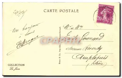 Wodospad Hérisson — Lons-le-Saunier — Braun & Cie, Mulhouse-Dornach — Rewers