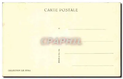 Saint-Claude — Route van Septmoncel - La Roche Percée — Braun & Cie, Ed. Collectie Le Jura, n° 4927 — Achterkant