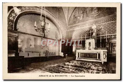 Abadia de La Rochette — O Santuário — Fototipia Lescroyen, Lyon