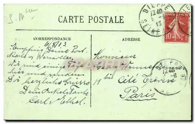 Dieppe — Wyjście z przylądków — LL. n°76 — Rewers