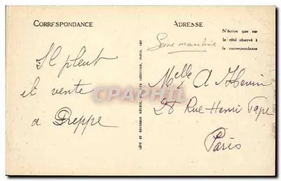 Dieppe — La Plage, Le Casino et Les Falaises — LL — Achterkant