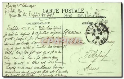 Dieppe — Boulevard Marítimo — Rotonda — LL 58 — Verso