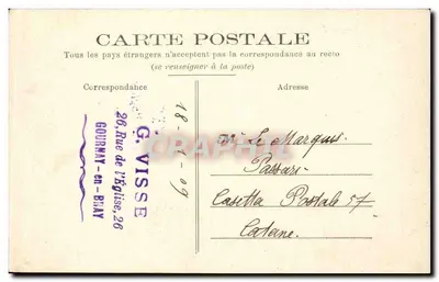Dieppe — Vista Geral — G. Marchand — Verso