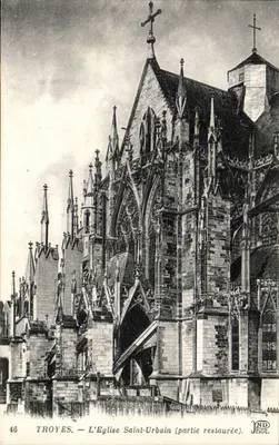Troyes — L'Église Saint-Urbain (partie restaurée) — NDH ot.