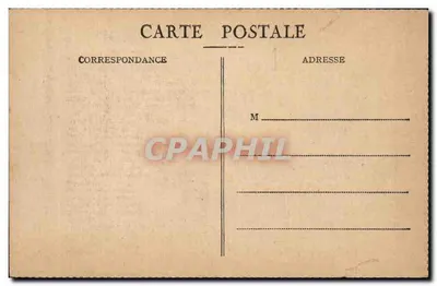 CPA Le chateau de Pierrefonds — Verso
