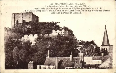 Montrichard — O Donjon e a igreja paroquial — A.P.