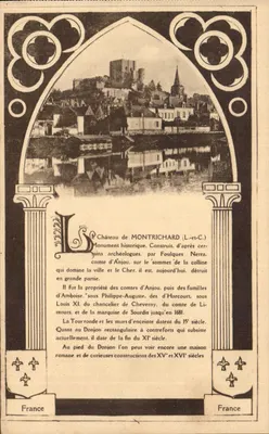 Castelo de Montrichard — Monumento histórico — França