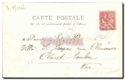 Le Tréport — Falaise i plaża — LL. n°44 — Rewers