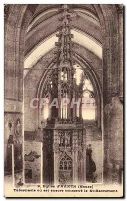 Kościół w Avioth (Meuse) — Tabernakol, w którym nadal przechowywane jest Święte Sakrament — n°9
