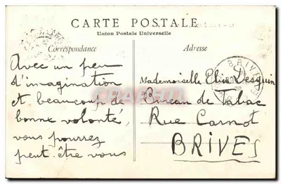 Orléans — Vista geral — União Postal Universal — Verso