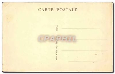 Château de Versailles — De slaapkamer van Lodewijk XIV — Braun & Cie, Parijs, n° 2527 A — Achterkant