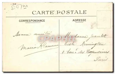 Le Tréport — Sur les galets — C.A.B. n°112 — Rewers