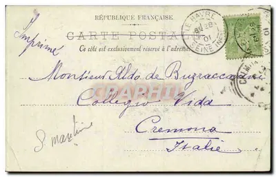 Le Havre — Nossa Senhora e a Rue de Paris — LL. — Verso