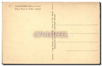 Chartres (Eure-et-Loir) — Stary Most i stare domy — G. Dabezies — Rewers