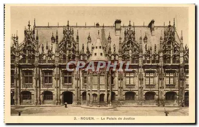 Rouen — O Palácio de Justiça — Editor Angrant-Auber, n°2