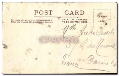 Canongate, Edynburg — ulica zegarowa z tańczącymi w kiltach — wydawca 'HALF PENNY' nr 5 — Rewers