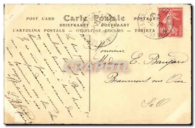 Cidade com aviões — 1910 — editor não visível — Verso