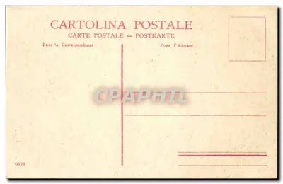 Veneza - Ilha de S. Giorgio — visão com gôndolas e igreja — editor Cartolina Postale n° 0778 — Verso