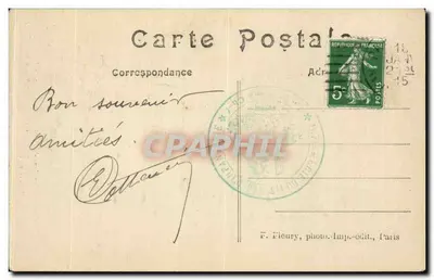Panteon — Paryż (V°) — F. Fleury, fotograf. i wyd., Paryż — Rewers