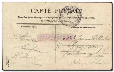 Dijon - Sint-Benedictuskerk — uitgever L.V. & Cie, n°419 — Achterkant