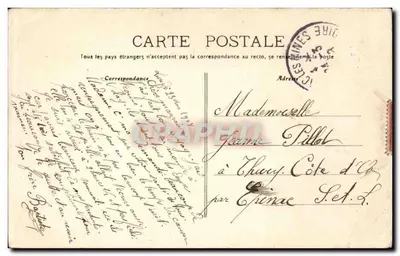 Auxonne - Igreja Nossa Senhora, capela da Santa Virgem — cliché Bick, Dijon, Edição Ferrand — Verso