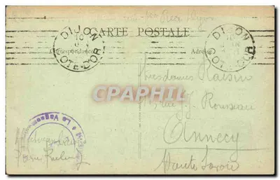 O Despertar de Napoleão — estátua de Rude — B. F., Paris — Verso