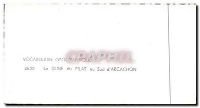 La Dune du Pilat — Południe Arcachon — wydawca LAPIE — Rewers