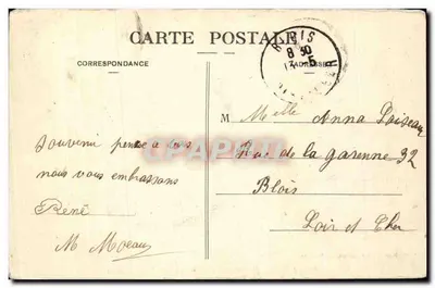 Arcachon (Gironde) — Kasyno i plaża — Marcel Delboy, fototypia, Bordeaux, n°81 — Rewers