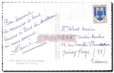 Bassin d'Arcachon — Les Abatilles — La Plage — Wydawca Elcée — Rewers