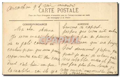 Arcachon (Côte d'Argent) — Kasyno Mauresk — wydawca B.R. n° 171 — Rewers