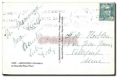 Arcachon — Nowy plac Thiers — Hotel Richelieu — Rewers